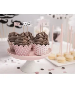 Cupcake omslag med prikker