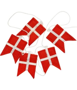 Dansk flag guirlande, 2 m