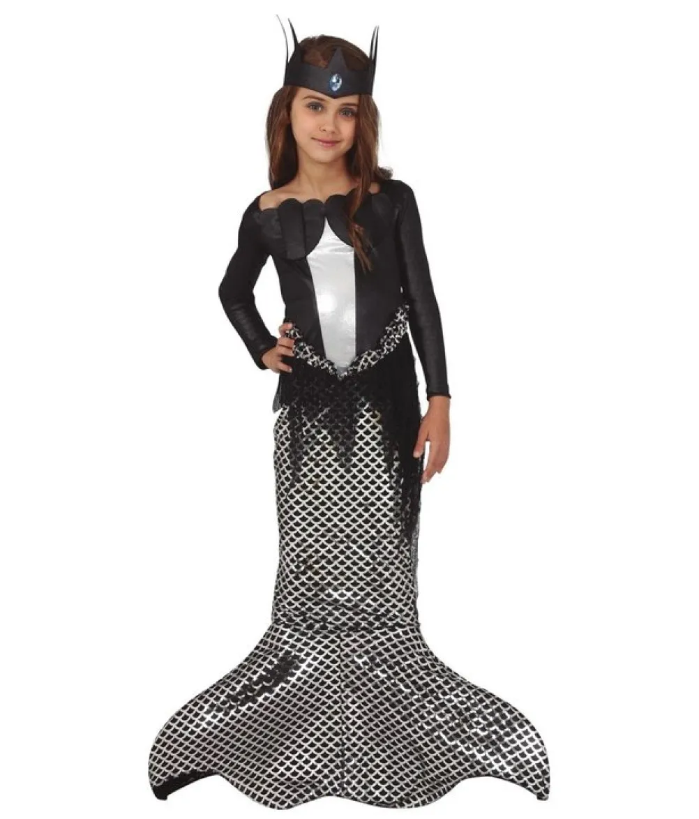 Dark Mermaid pige kostume
