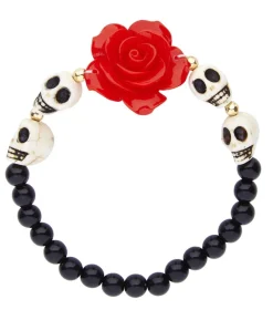 Day of the Dead armbånd med kranier