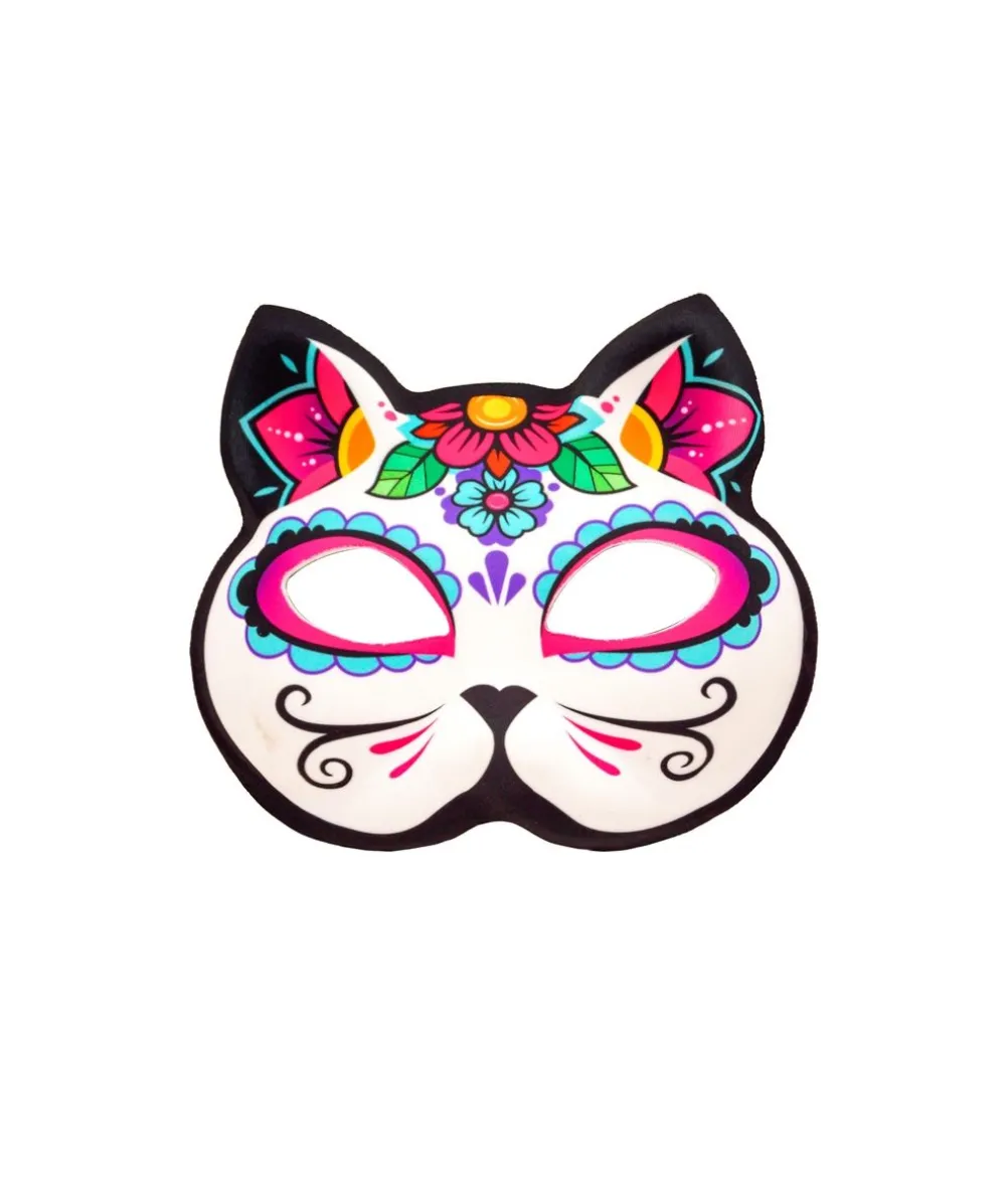 Day of the Dead kat halvmaske