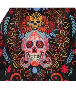 Day of the Dead poncho, barn