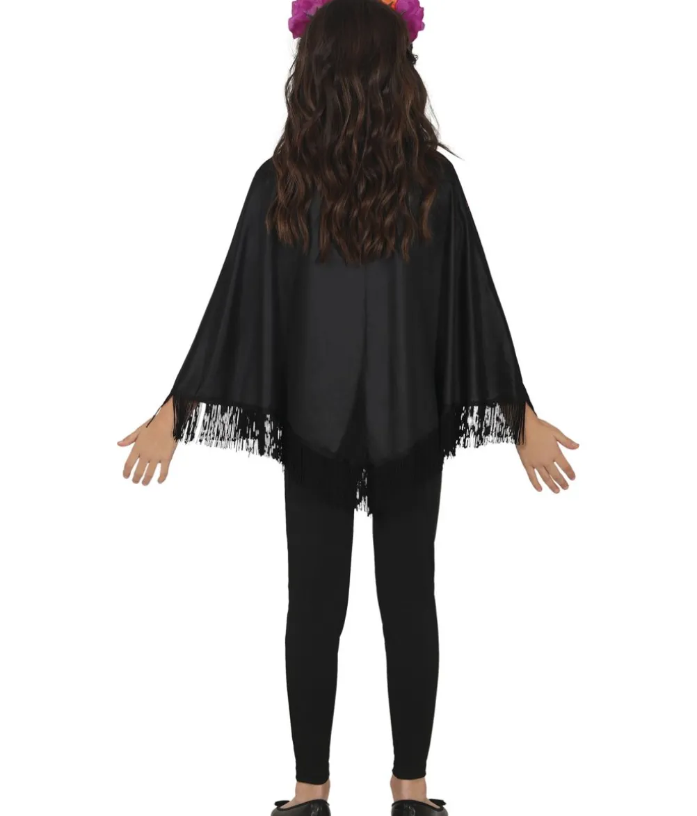 Day of the Dead poncho, barn