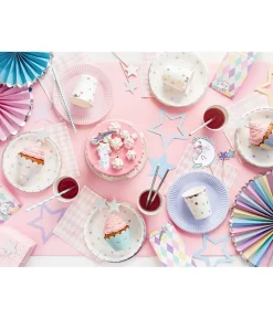 Dekorative rosetter, pastelfarver