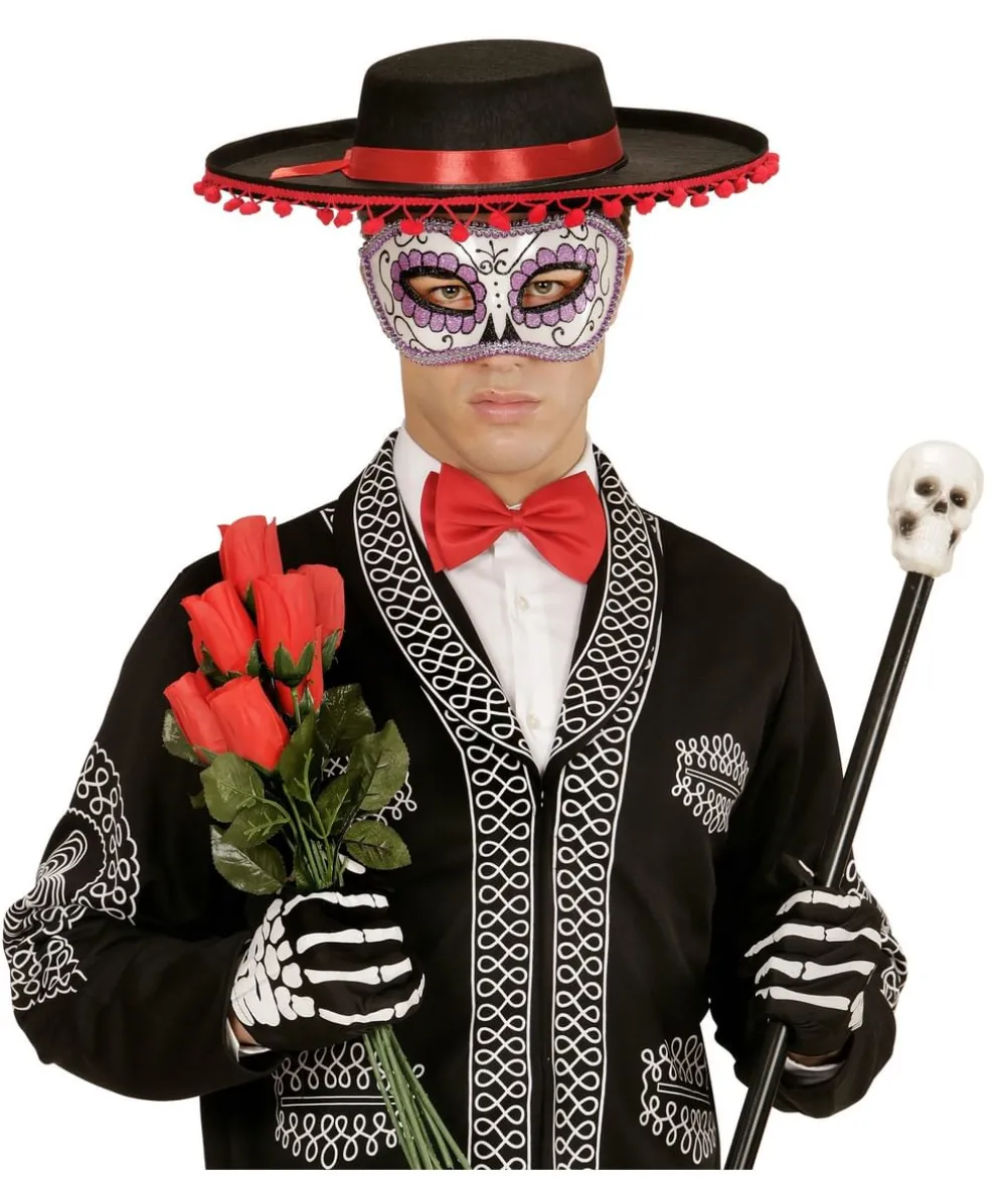 Dia de los Muertos halvmaske