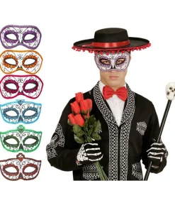 Dia de los Muertos halvmaske