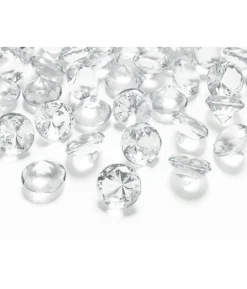 Diamant konfetti, klar