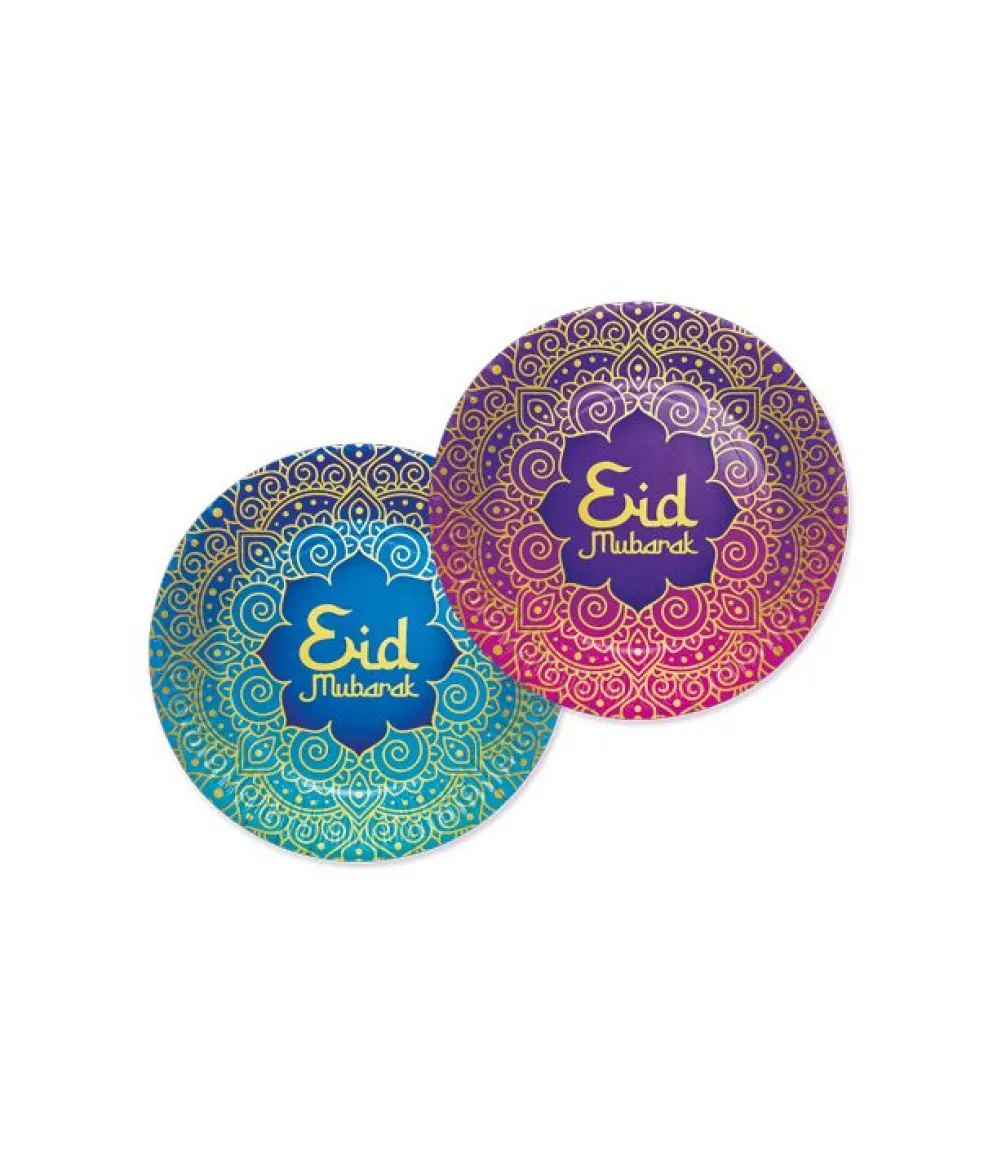 Eid Mubarak tallerkner, 23 cm