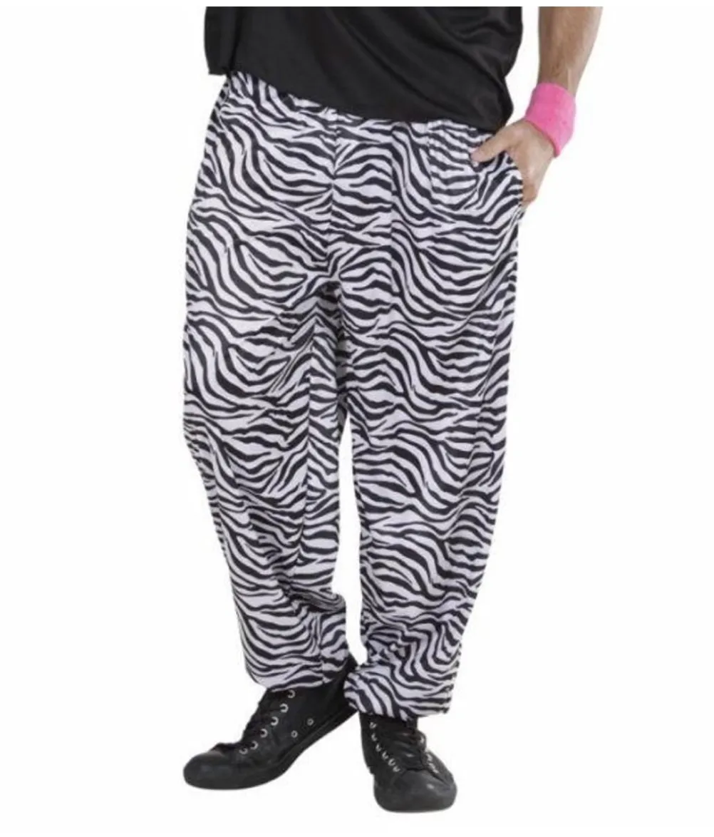 80er baggy bukser, Zebra