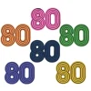 80er bordpynt i træ, 10 stk