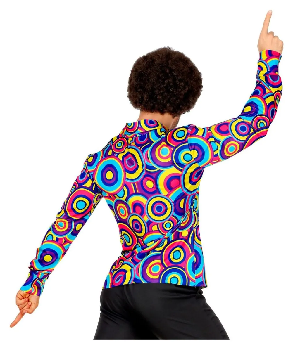 70er Groovy skjorte, Blue bubbles
