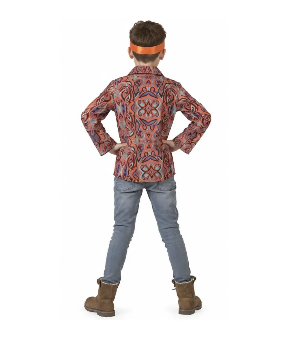 70er hippie skjorte, dreng