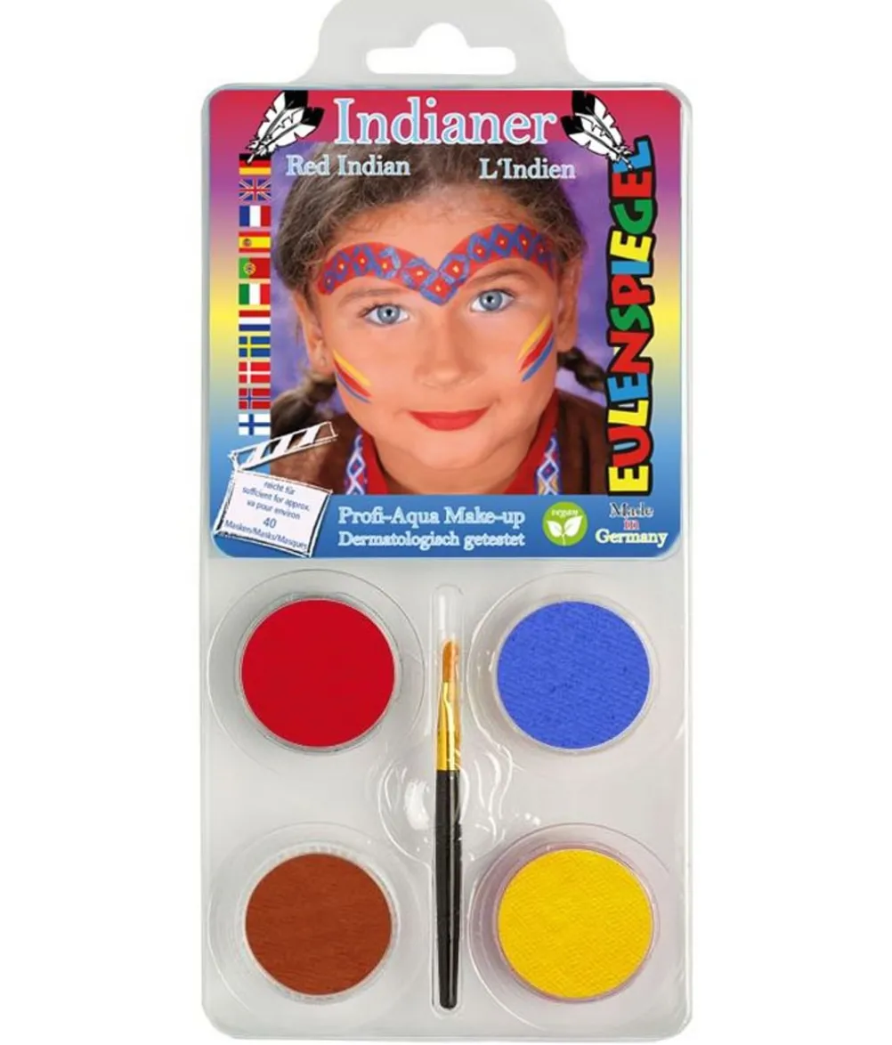 Eulenspiegel Indianer makeup