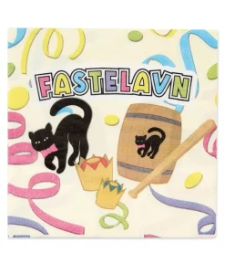 Fastelavnsservietter, 16 stk