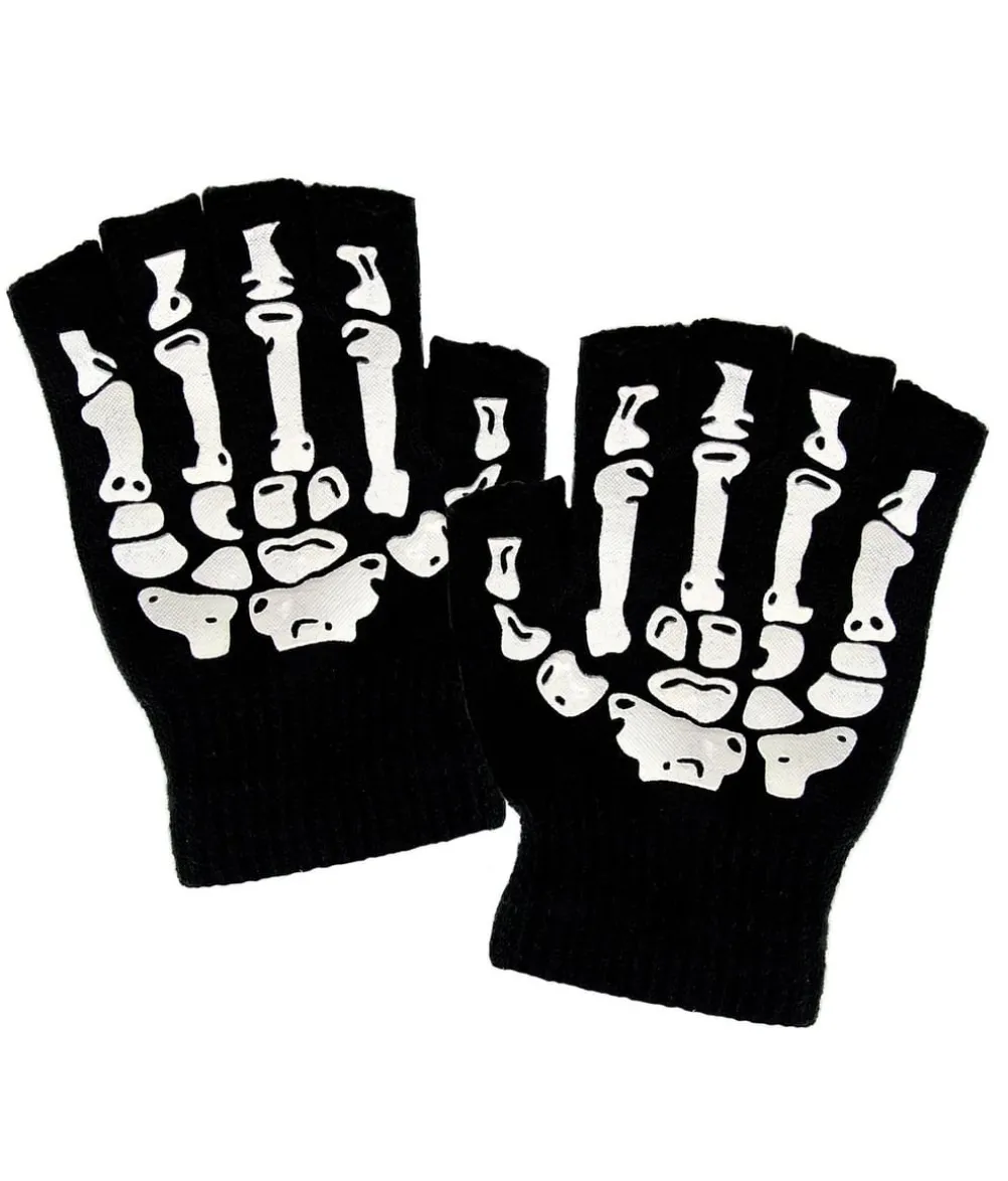 Fingerløse skelethandsker