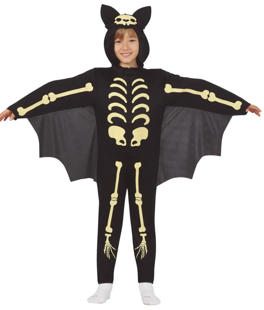 Flagermus skelet kostume