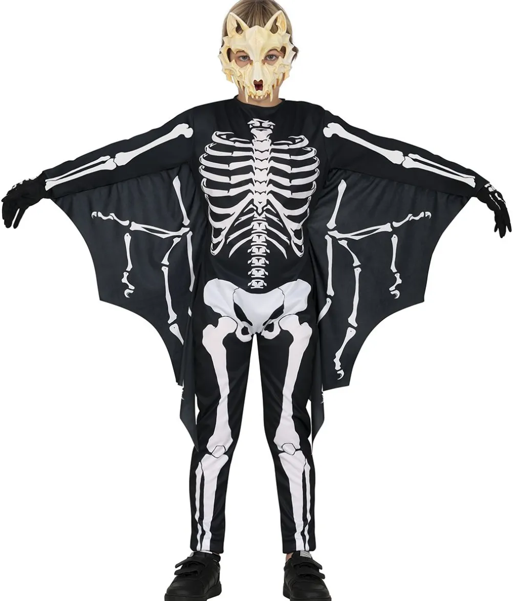 Flagermus skelet kostume