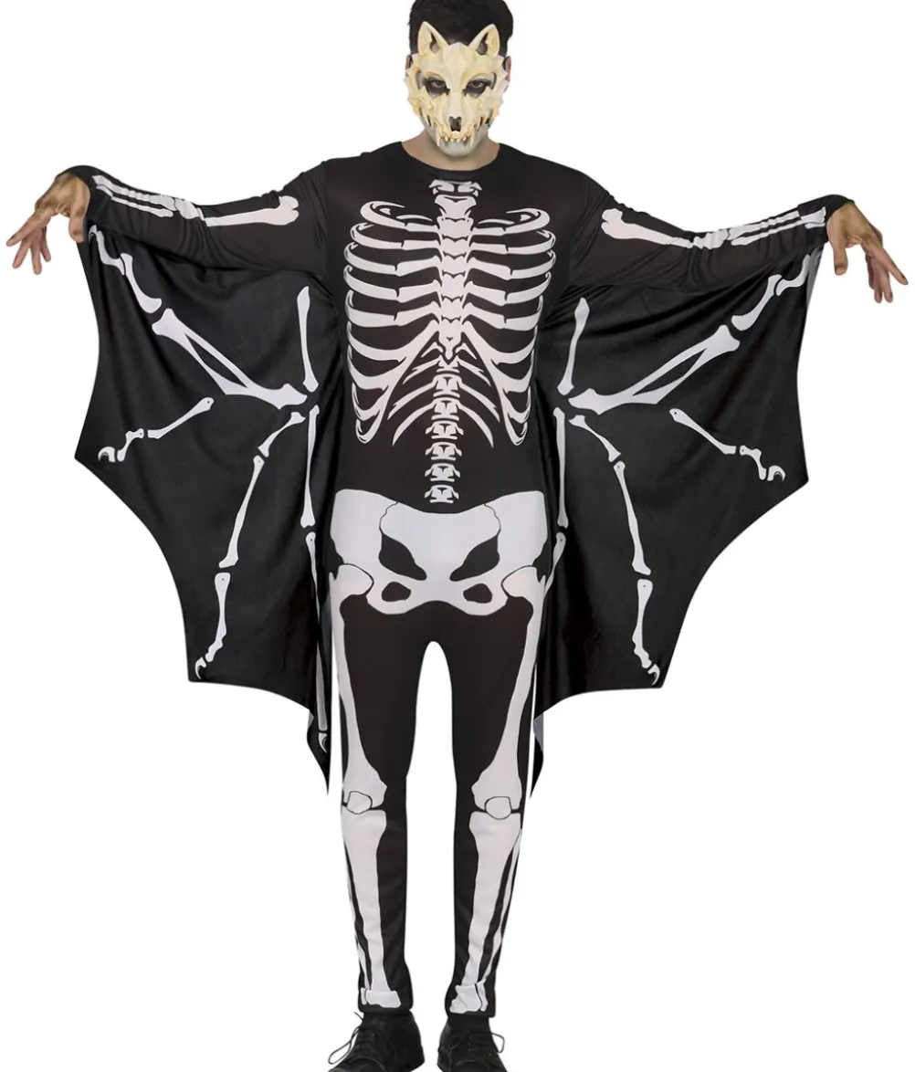 Flagermus skelet kostume