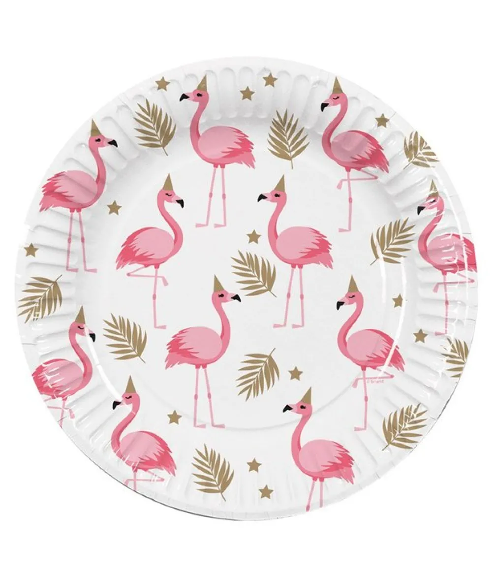 Flamingo tallerkner, 23 cm