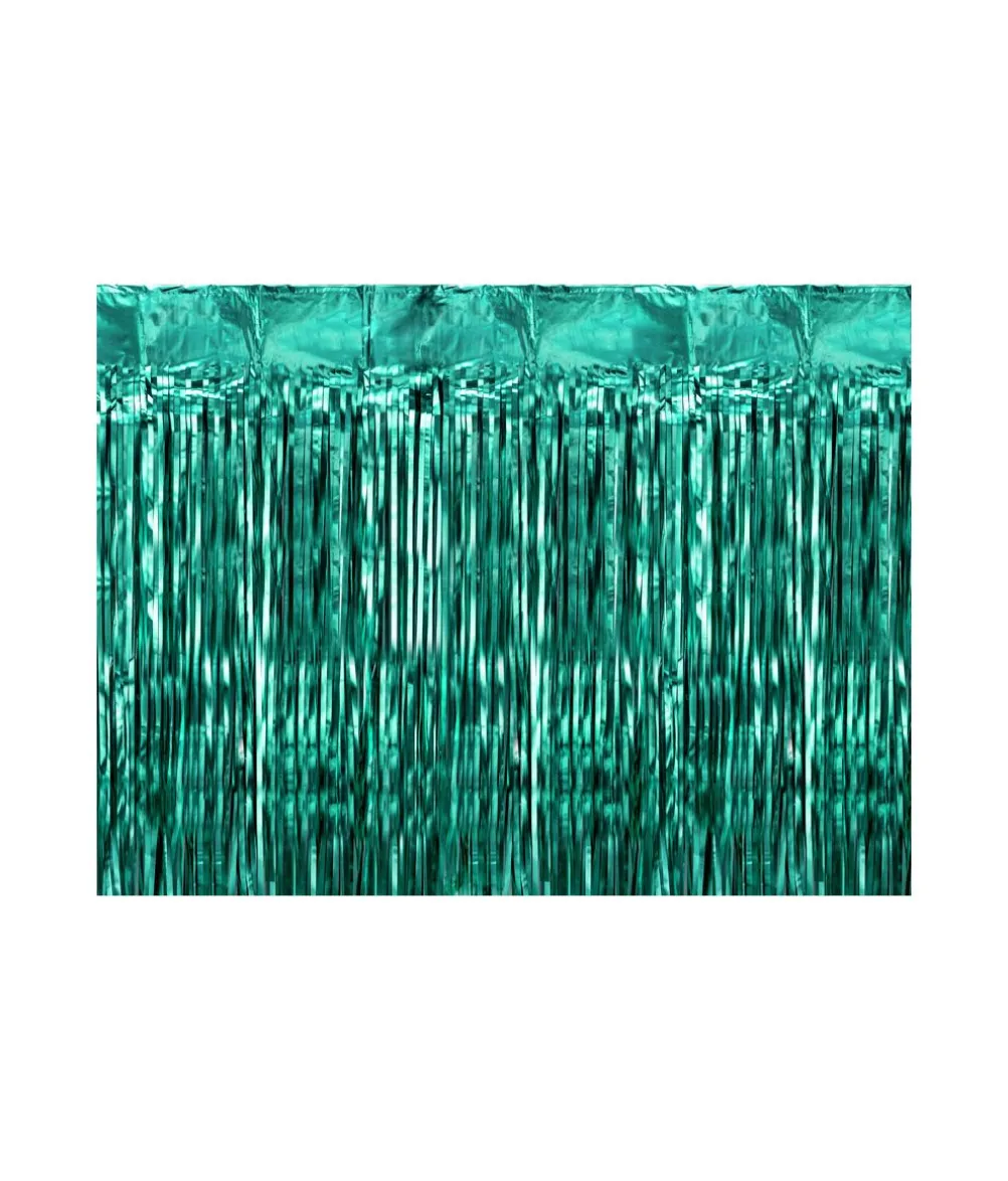 Flaskegrønt foliegardin, 100 x 200 cm