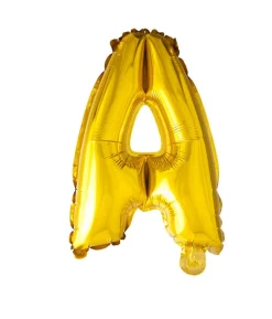 Folie ballon A, guld 41 cm