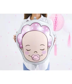 Folieballon baby girl ansigt