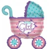 Folieballon Baby Girl barnevogn