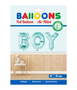 Folieballon BOY lyseblå, 41 cm