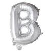 Folie ballon B, sølv 41 cm