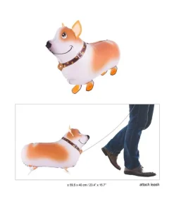 Folieballon gående hund