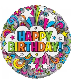 Folieballon Groovie Birthday