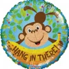 Folieballon Hang in there monkey