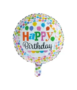 Folieballon Happy Birthday, 46 cm