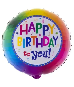 Folieballon Happy Birthday, 46 cm