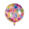 Folieballon Happy Birthday rund 46 cm