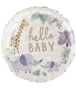 Folieballon Hello Baby jungle
