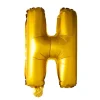 Folie ballon H, guld 41 cm