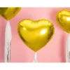 Folieballon Hjerte, guld