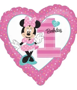 Folieballon Minnie 1st birthday