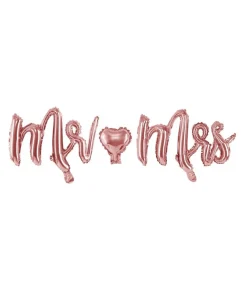 Folieballon Mr & Mrs, rose gold