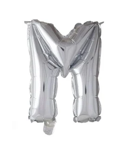Folie ballon M, sølv 41 cm