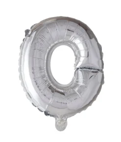 Folie ballon O, sølv 41 cm