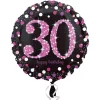 Folieballon 30 år Pink Sparkling