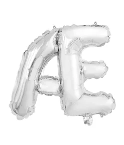 Folie ballon Æ, sølv 41 cm