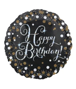 Folieballon sparkling Happy Birthday