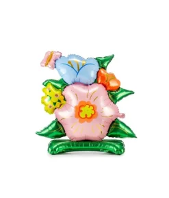 Folieballon Stående blomsterbuket