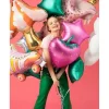 Folieballon Stjerne, Pink mat