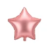 Folieballon Stjerne, Rose gold mat