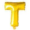 Folie ballon T, guld 41 cm