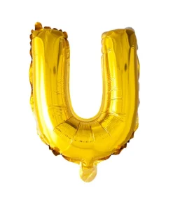 Folie ballon U, guld 41 cm